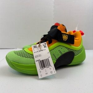 adidas d.o.n. issue 6 Panama Lucid Lime Solar Red Size 1.5